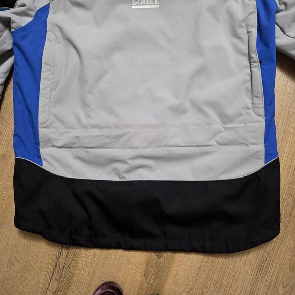 Sorel Alpha Trac Parka Waterproof Insulated Coat  Asphalt Blue Ski Snow EUC M - Picture 15 of 16